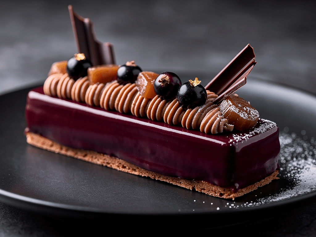 Barlette marron cassis