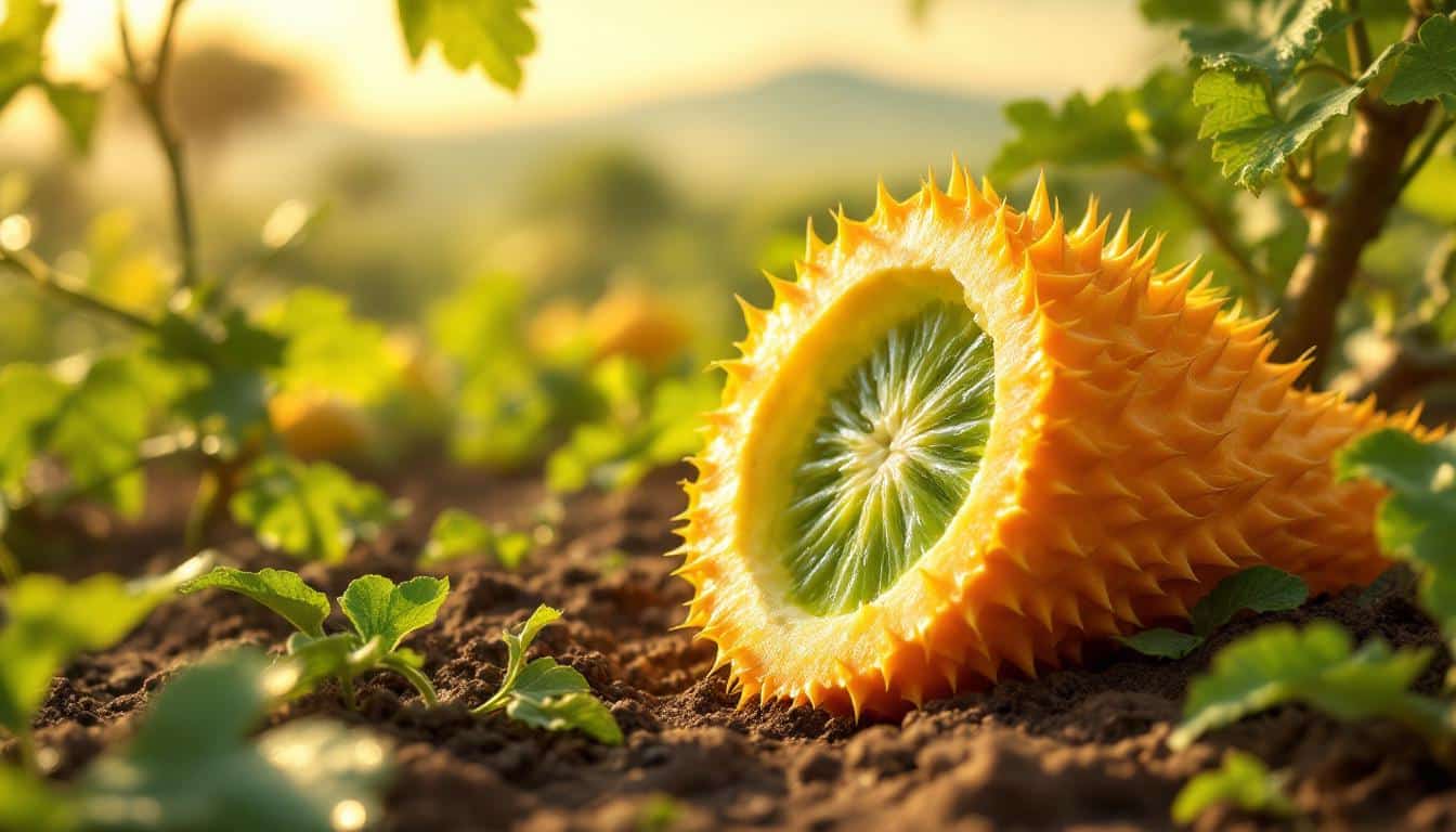 découvrez l'origine, la culture et les bienfaits du kiwano, le melon cornu africain au goût unique et aux nombreuses vertus pour la santé.