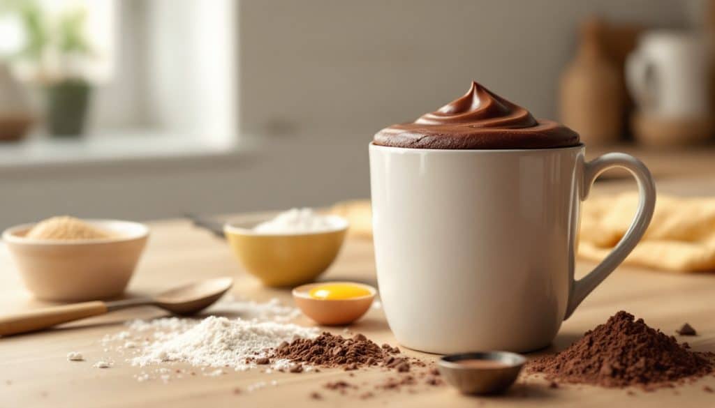 découvrez notre recette facile et rapide de mug cake au chocolat sans beurre, pour un dessert gourmand prêt en quelques minutes.