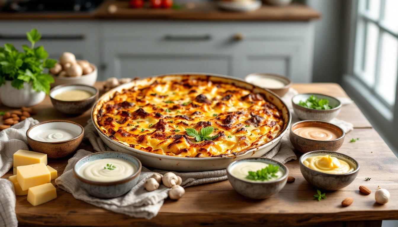 découvrez 7 alternatives faciles et savoureuses pour remplacer la béchamel dans votre gratin, afin de varier les plaisirs et régaler toute la famille.