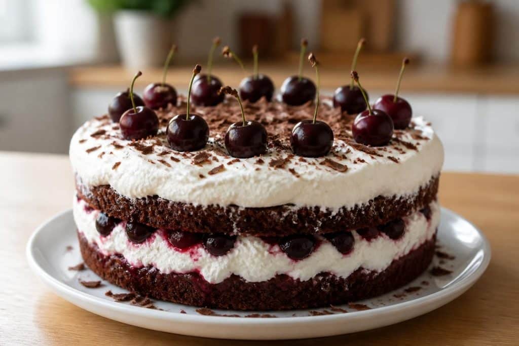 découvrez une recette traditionnelle de la forêt noire, facile et rapide à réaliser, idéale pour un dessert gourmand et authentique.
