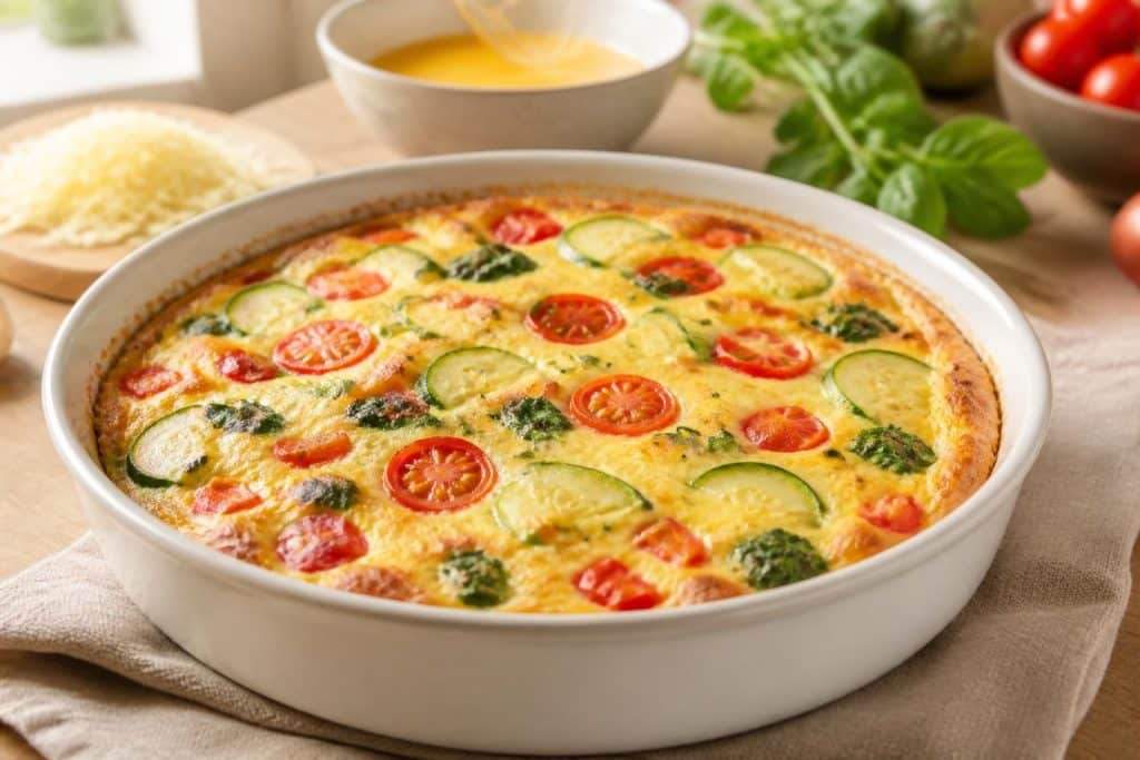 découvrez notre recette facile et légère de quiche aux légumes sans pâte, parfaite pour un repas sain et savoureux en toute simplicité.