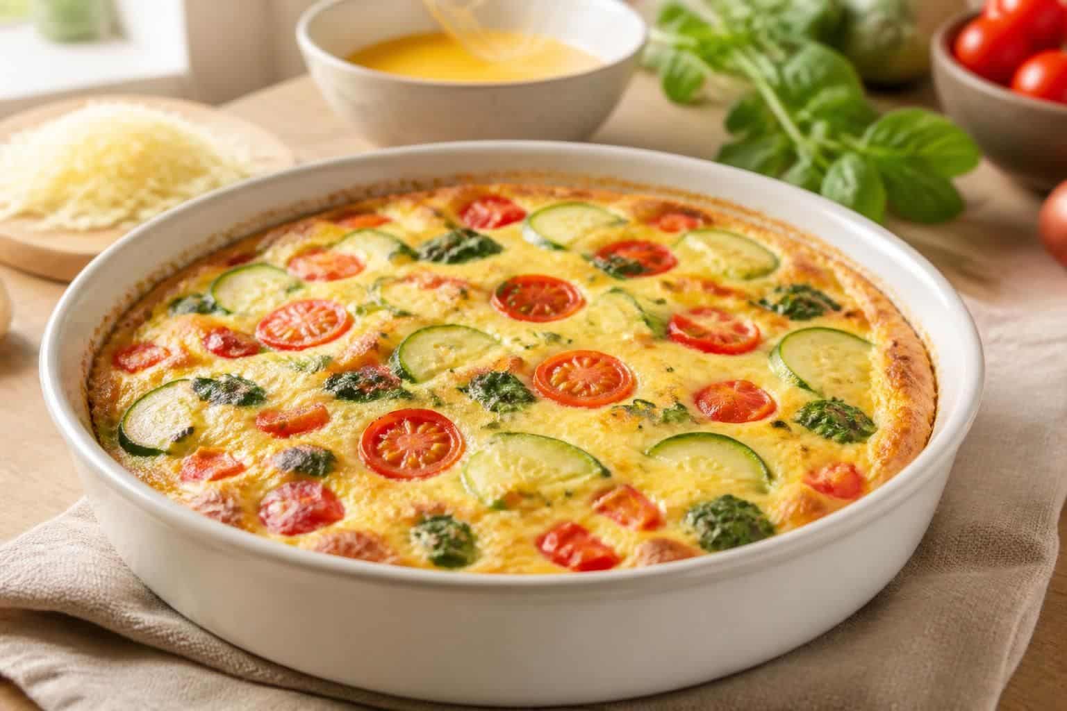 découvrez notre recette facile et légère de quiche aux légumes sans pâte, parfaite pour un repas sain et savoureux en toute simplicité.