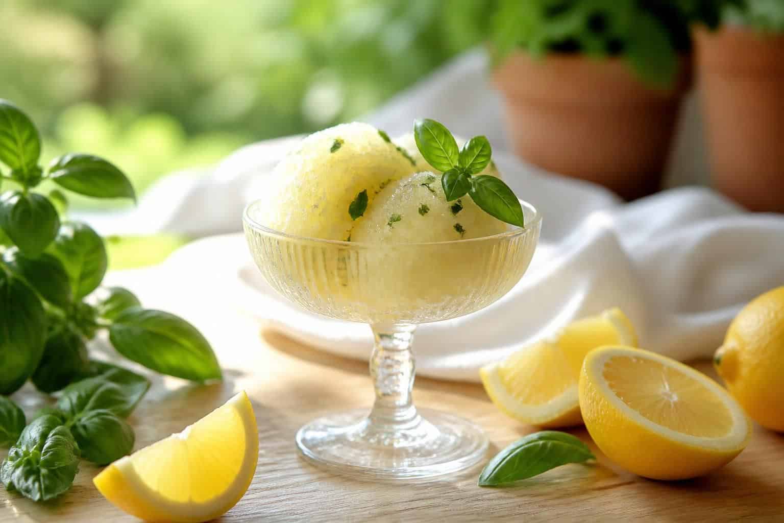découvrez la recette facile et rafraîchissante du sorbet citron basilic novascope, parfait pour se désaltérer avec une touche d'originalité.