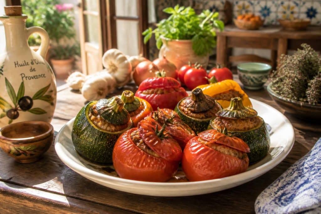 découvrez la recette facile et authentique des farcis niçois traditionnels, un plat savoureux qui met en valeur les légumes du soleil et les saveurs méditerranéennes.