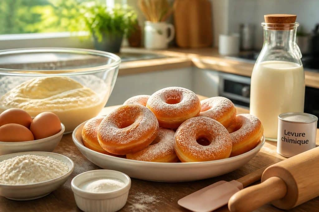 découvrez notre recette facile et rapide pour des donuts moelleux faits maison, parfaits pour une gourmandise savoureuse en un rien de temps.