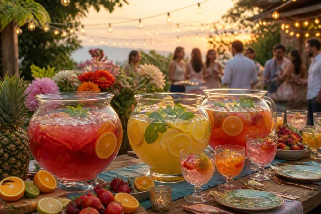 découvrez combien de litres de punch prévoir pour 30 personnes afin de réussir parfaitement votre fête sans manquer de boissons.